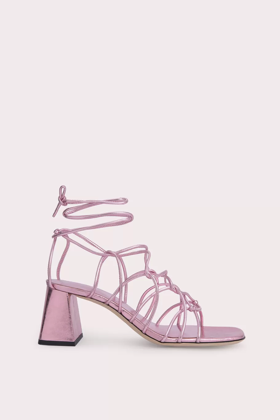 Online Alexander Pink Metallic Leather Women Shoes