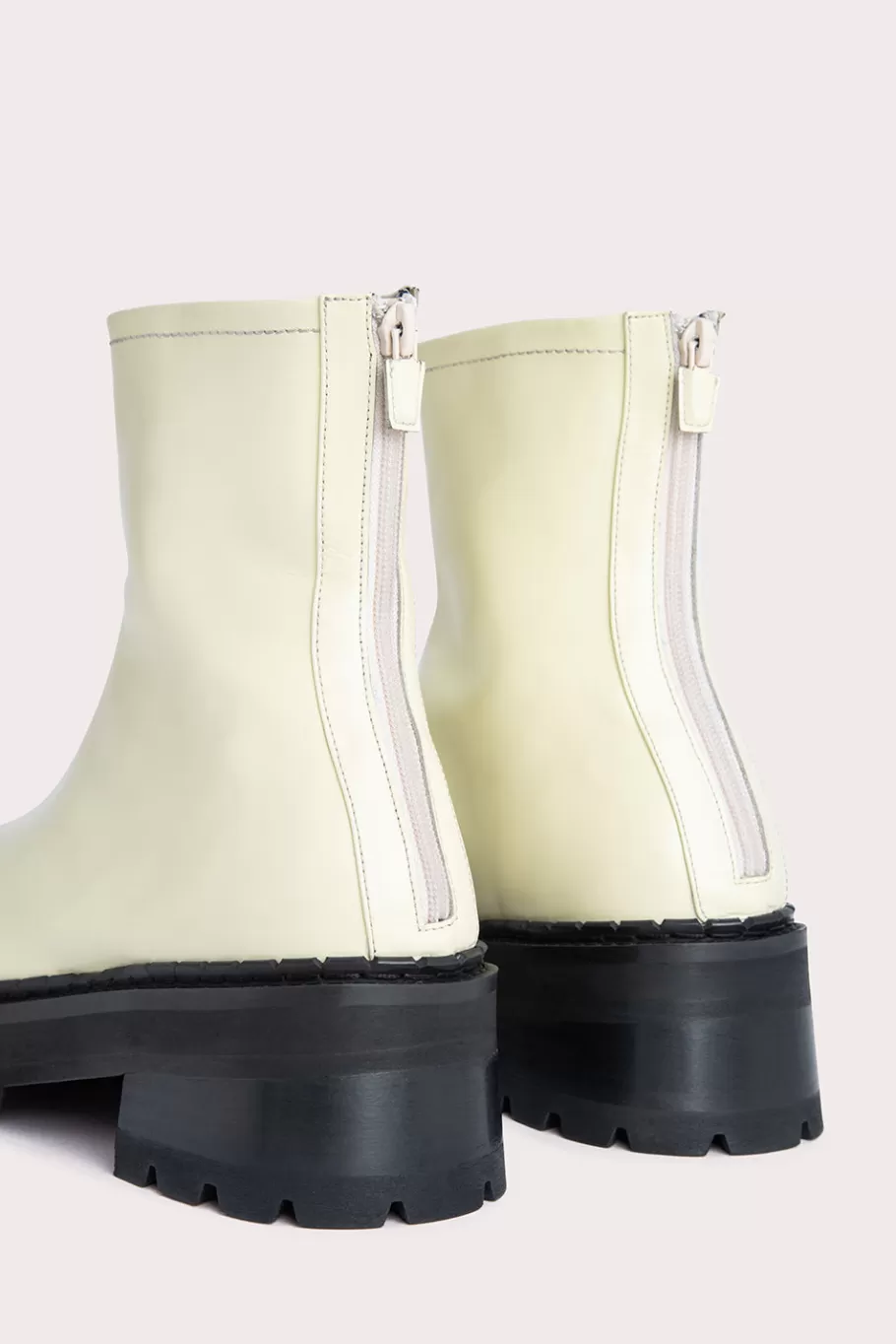 Store Alister Ivory Soft Semi Patent Leather Women Shoes