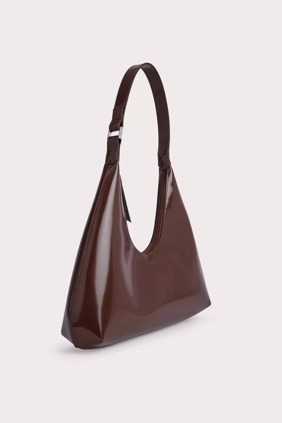 Discount Amber Sequoia Semi Patent Leather Women Shoulder Bags