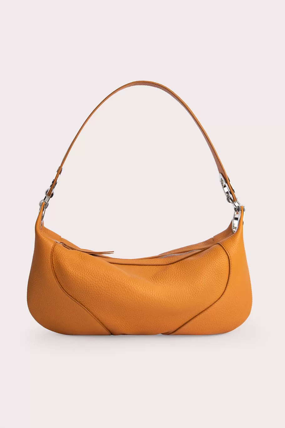 Best Amira Caramel Flat Grain Leather Women Bags