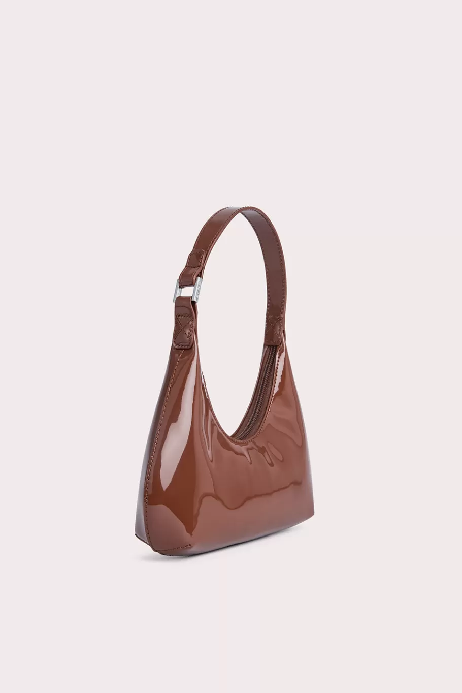 New Baby Amber Chocolate Patent Leather Women Bags