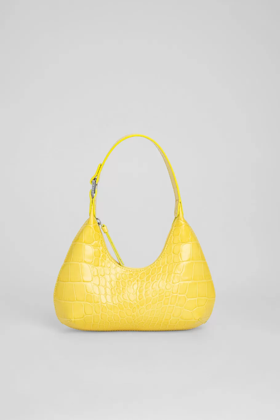 Flash Sale Baby Amber Custard Croco Embossed Leather Women Bags