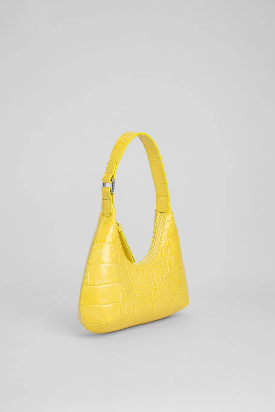 Flash Sale Baby Amber Custard Croco Embossed Leather Women Bags