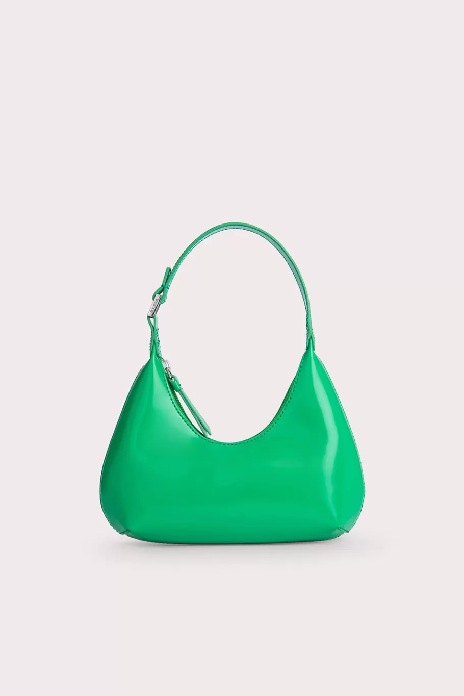 New Baby Amber Super Green Semi Patent Leather Women Bags