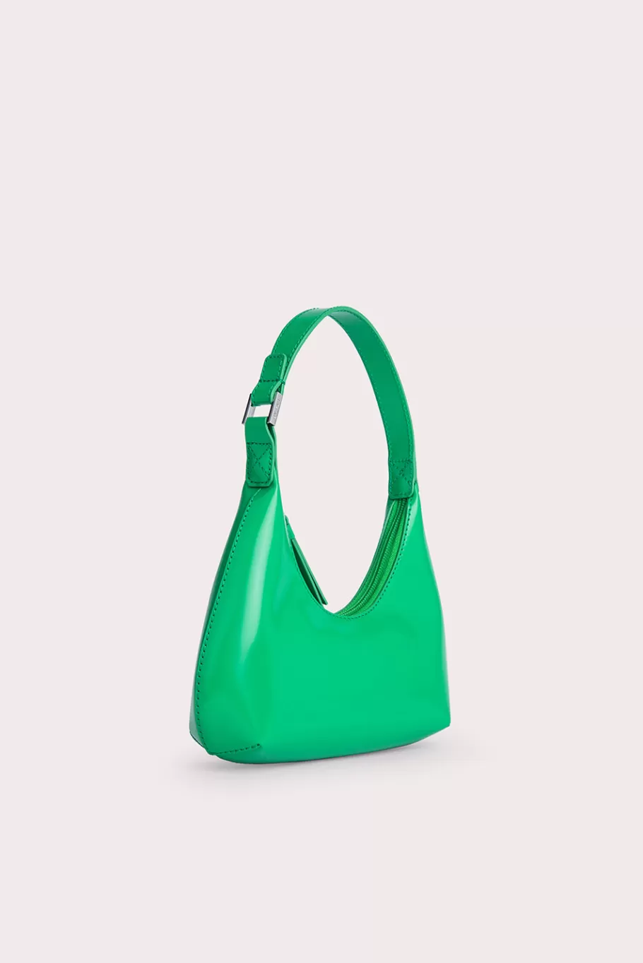 New Baby Amber Super Green Semi Patent Leather Women Bags