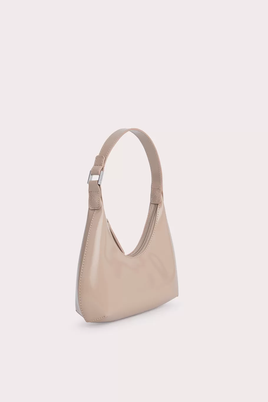 Outlet Baby Amber Taupe Semi Patent Leather Women Mini Bags