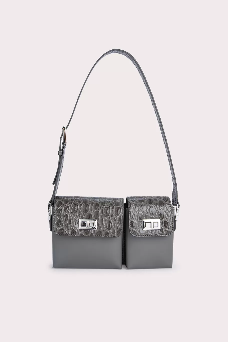 Outlet Baby Billy Cement Croco And Semi Patent Leather Women Bags