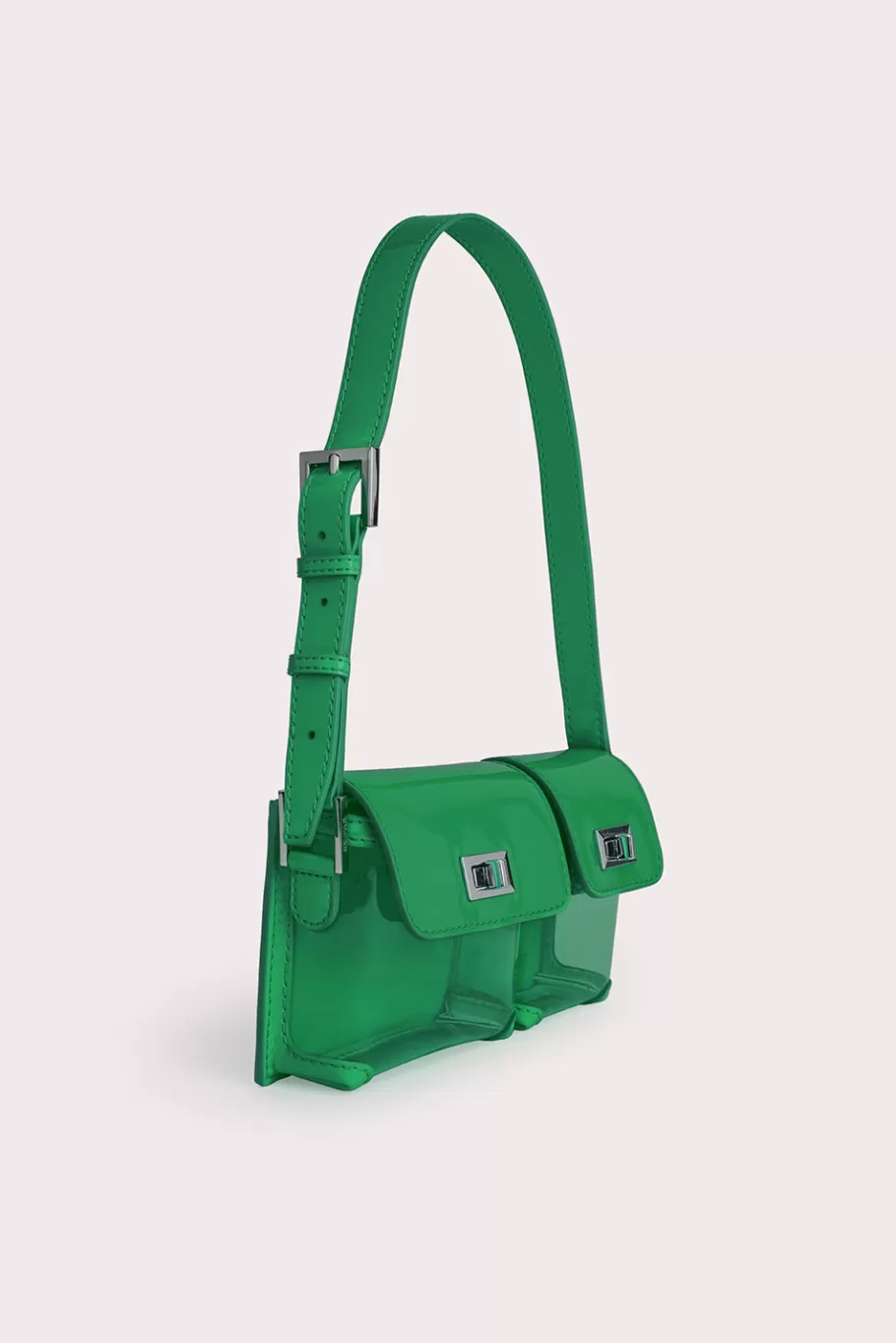 Best Baby Billy Clover Green Pvc Women Bags