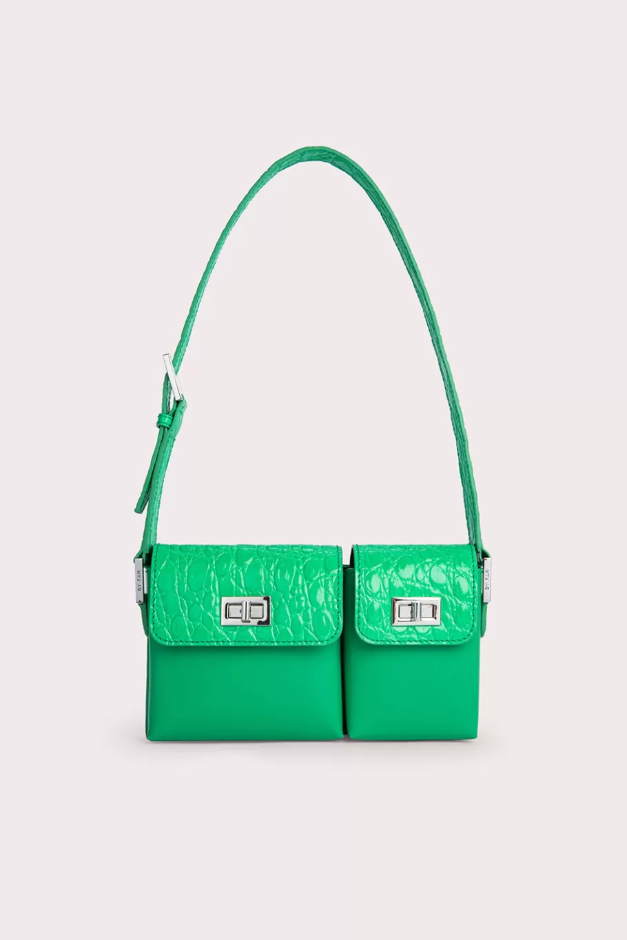 Best Baby Billy Super Green Croco And Semi Patent Leather Women Bags