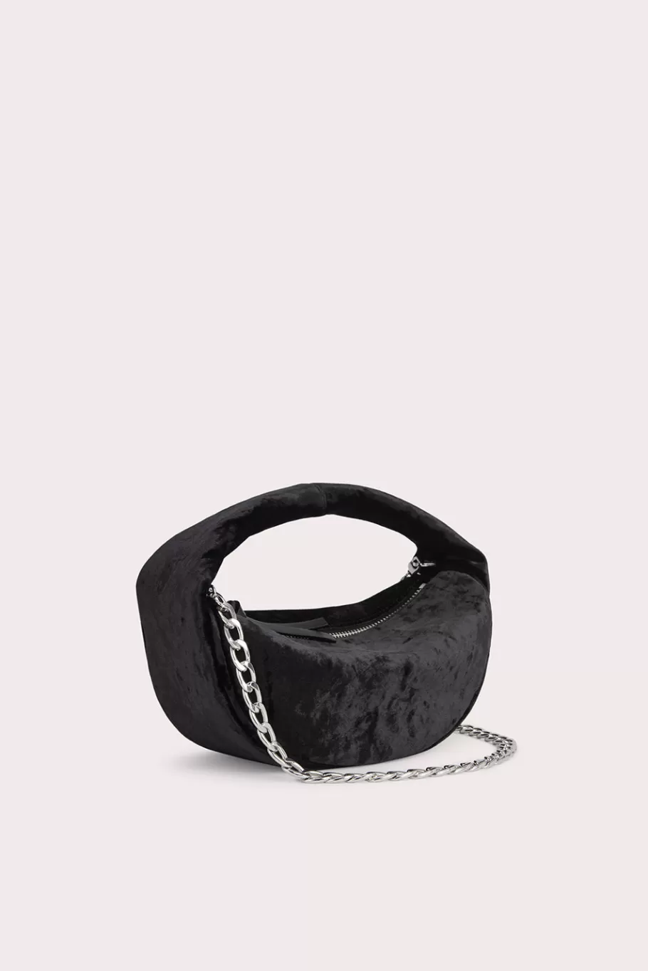 New Baby Cush Black Crushed Velvet Women Mini Bags