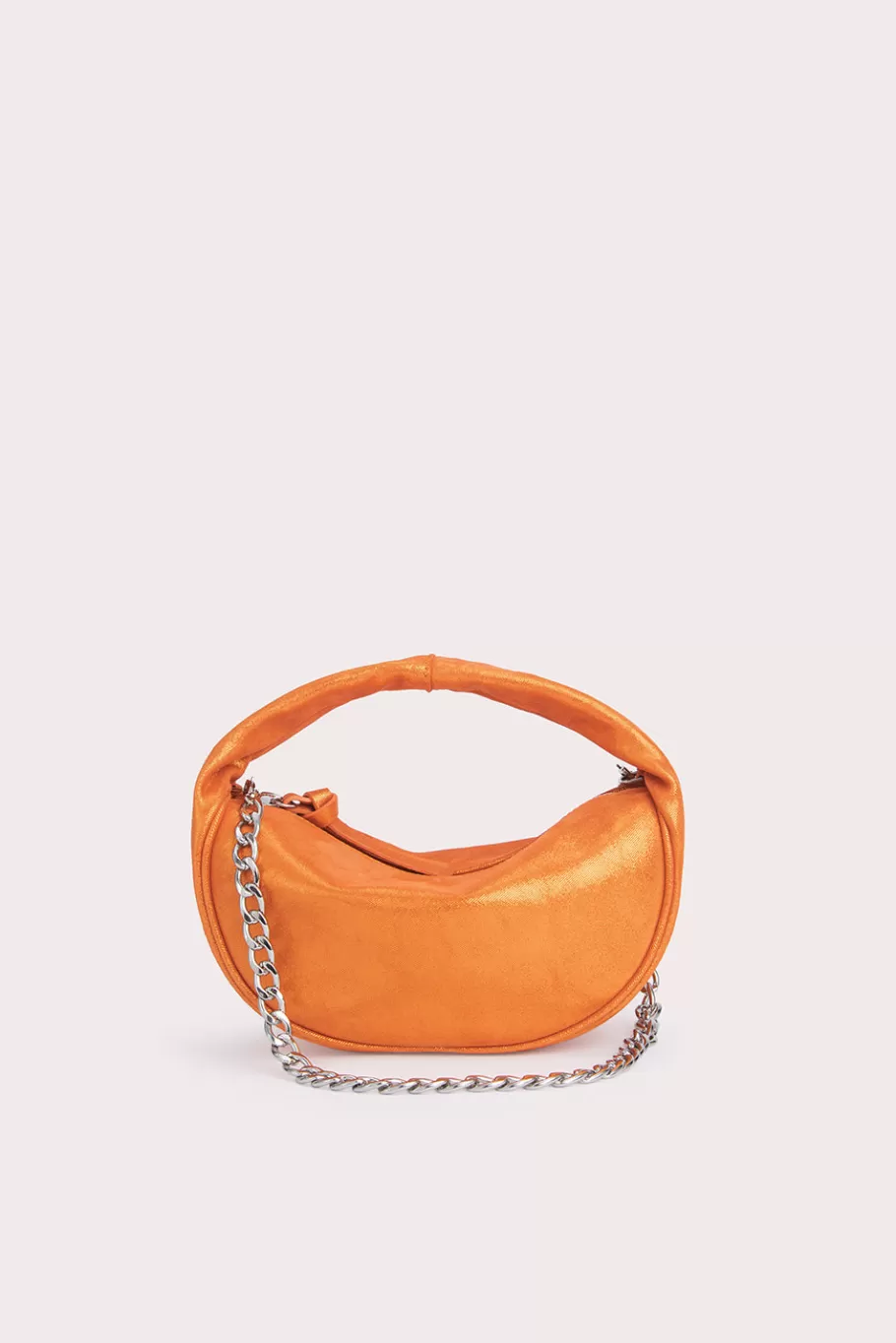 Best Sale Baby Cush Burnt Orange Jeans Lame Leather Women Mini Bags