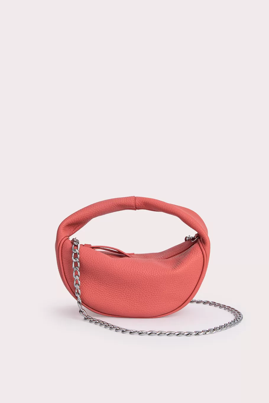 Online Baby Cush Salmon Flat Grain Leather Women Bags