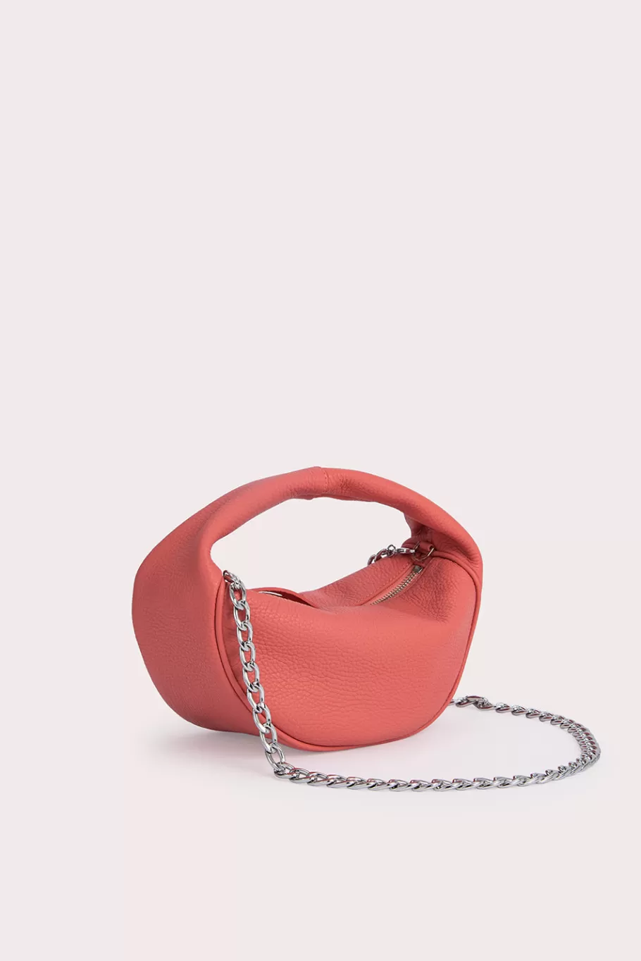 Online Baby Cush Salmon Flat Grain Leather Women Bags