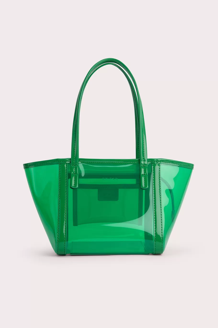 Cheap Bar Tote Clover Green Pvc Women Bags