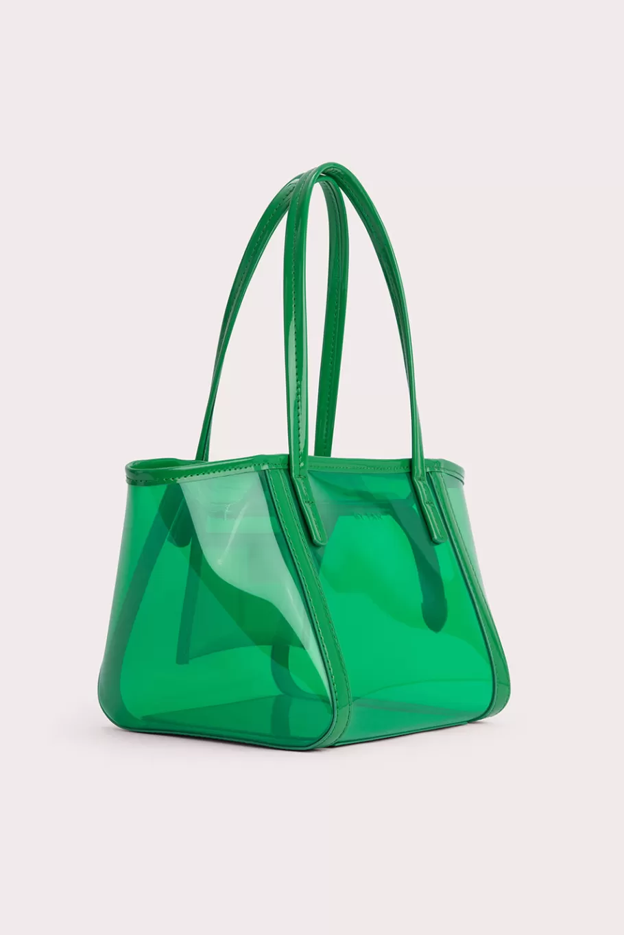 Cheap Bar Tote Clover Green Pvc Women Bags