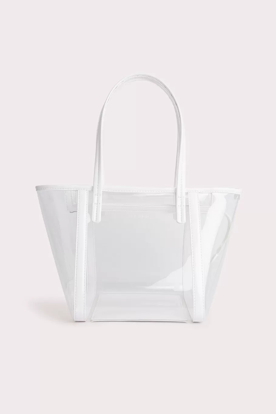 Online Bar Tote Transparent White Pu Women Bags