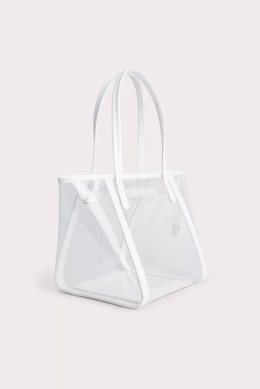 Online Bar Tote Transparent White Pu Women Bags