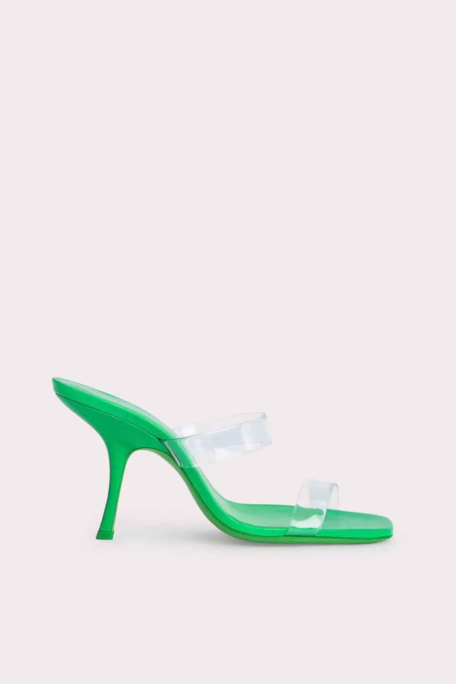 Discount Clara Super Green Gloss Leather Women Shoes