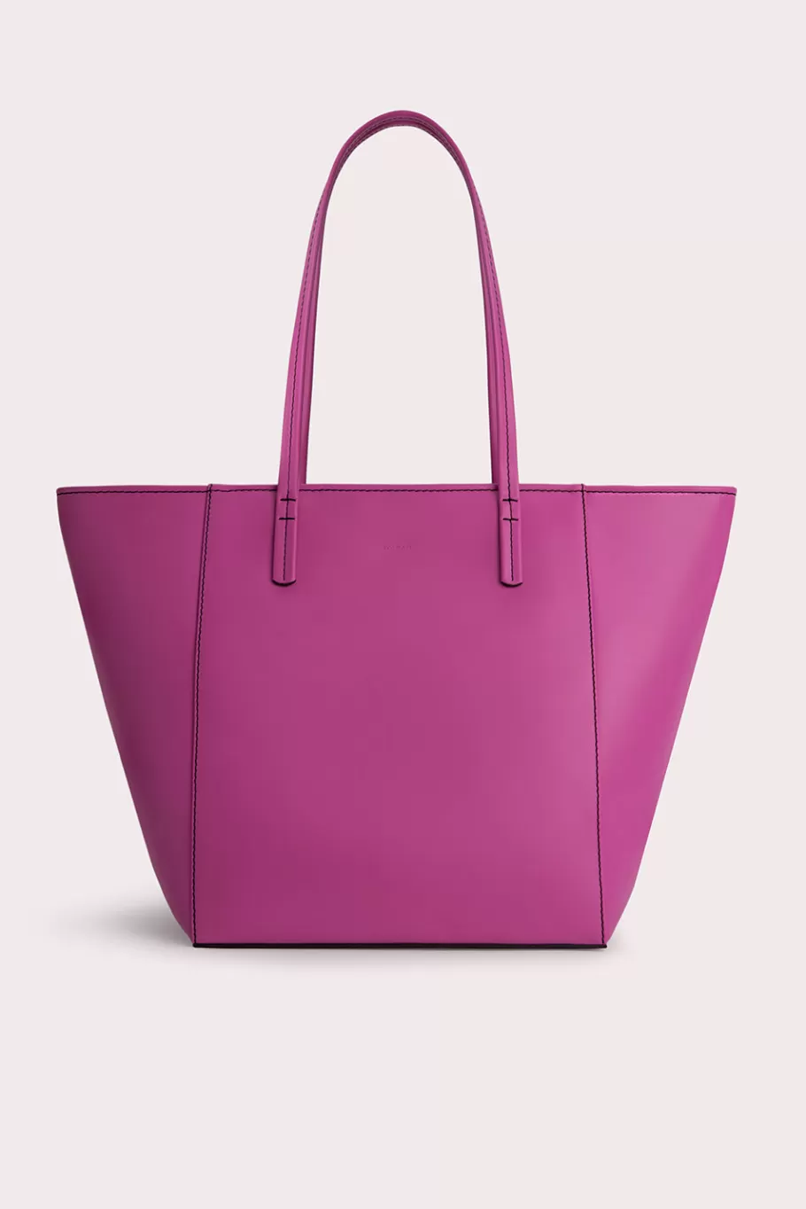 Store Club Tote Fuchsia Box Calf Leather Women Tote Bags