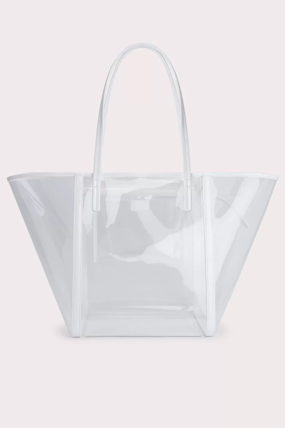 Store Club Tote Transparent White Pu Women Bags