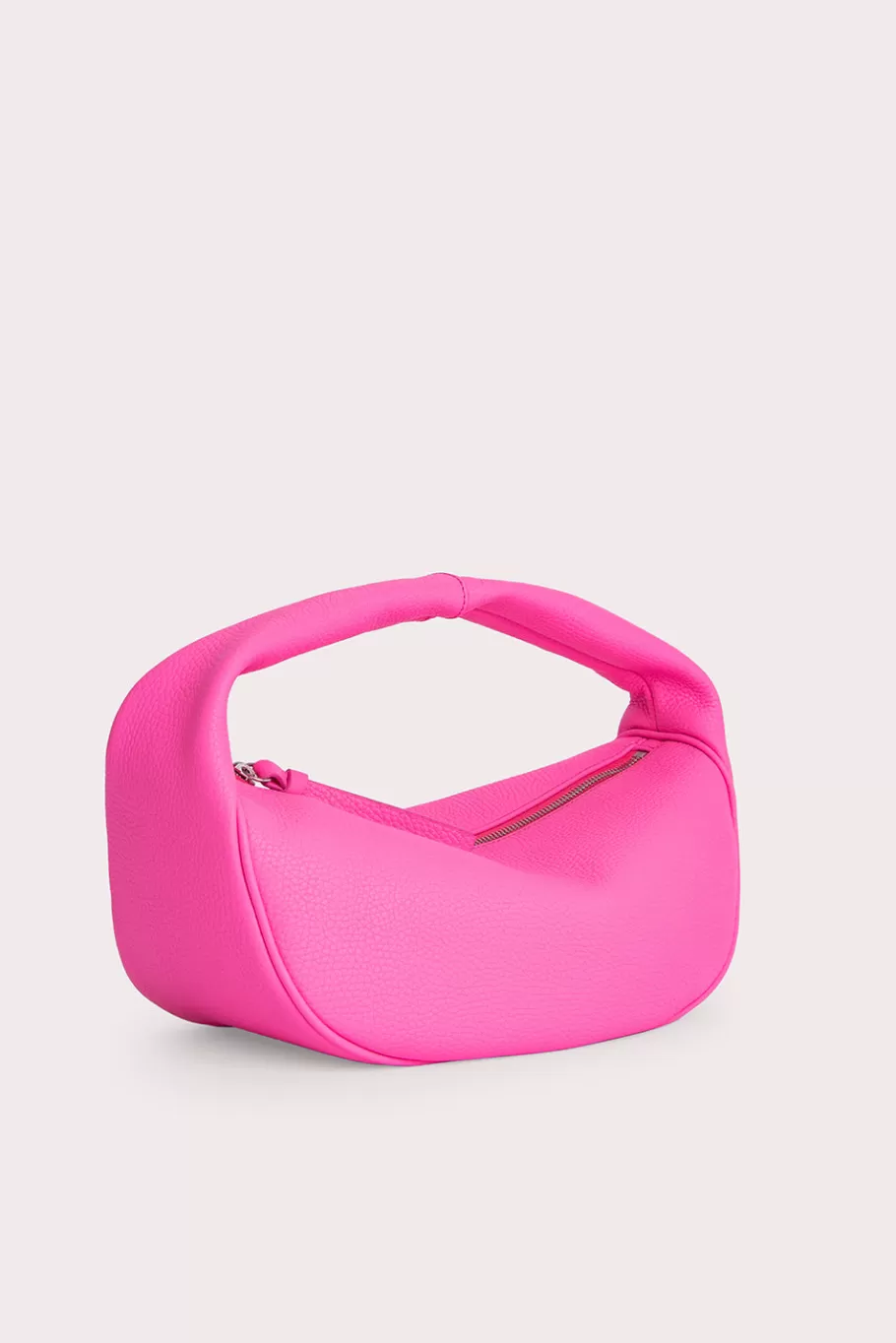 Fashion Cush Hot Pink Flat Grain Leather Women Bags