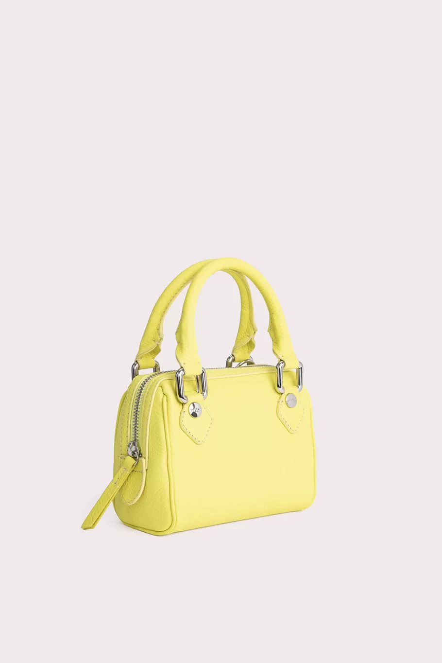 Fashion Dora Sulphur Flat Grain Leather Women Bags