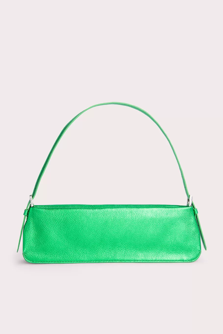 Fashion Dulce Long Green Metallic Grain Leather Women Bags