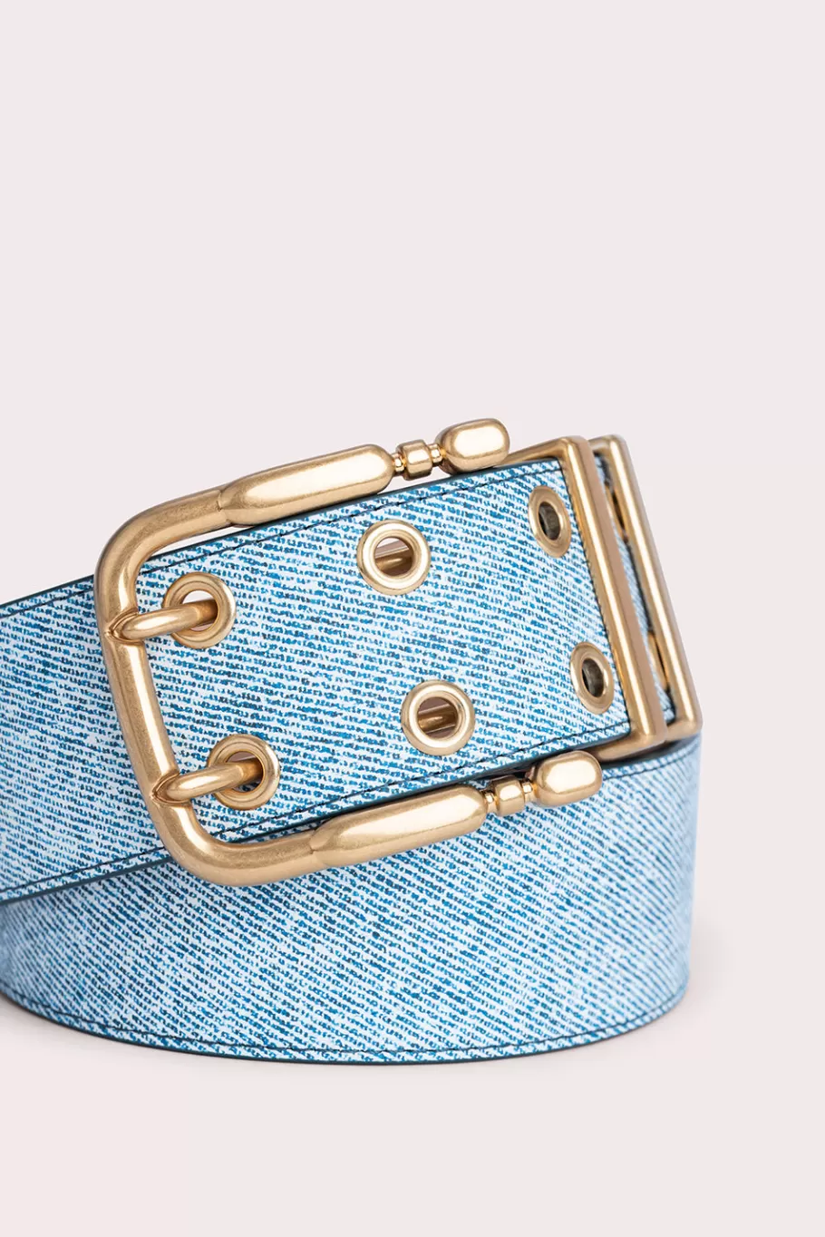 Clearance Duo Denim Leather Women Belts