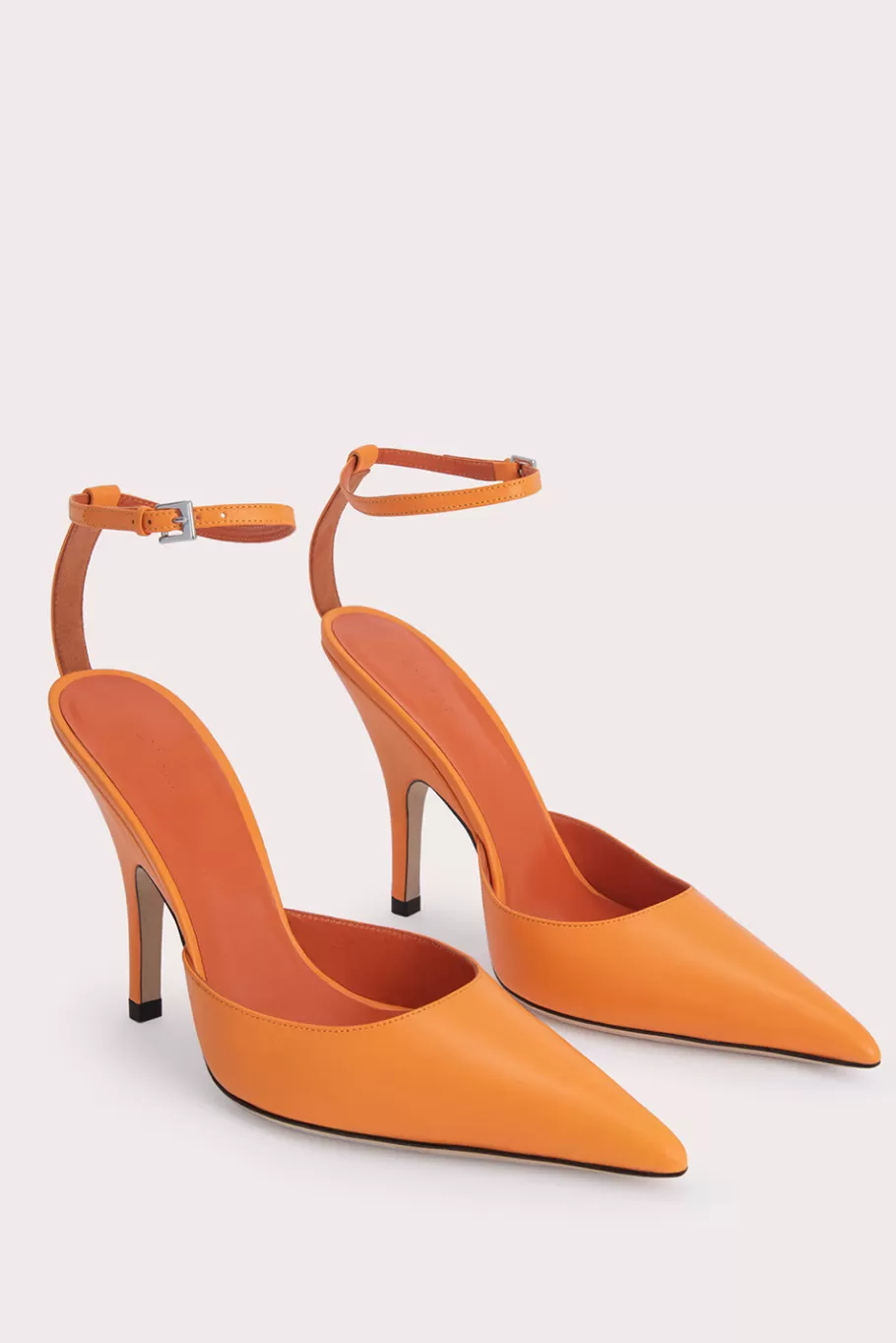 Shop Eliza Orange Nappa Leather Women Shoes