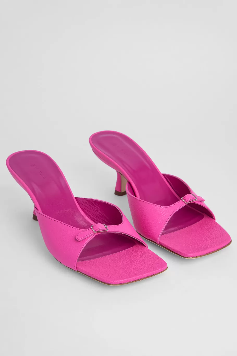 Outlet Erin Hot Pink Grained Leather Women Shoes