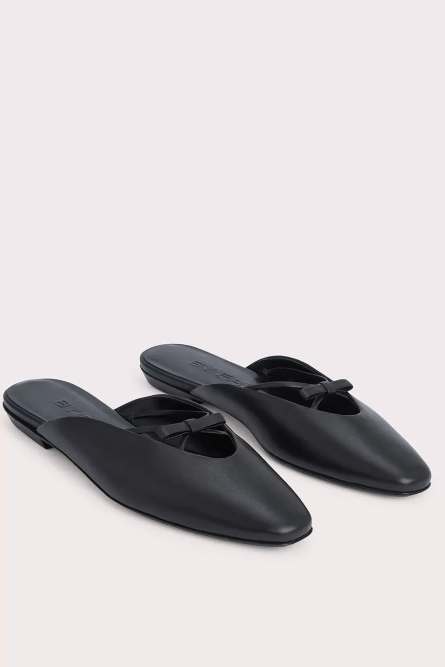 Best Sale Finn Black Nappa Leather Women Flats