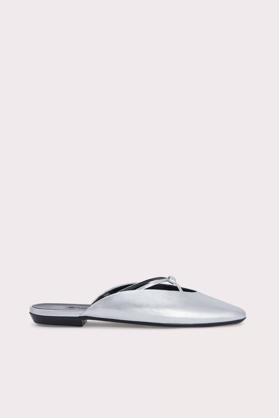 Online Finn Silver Metallic Leather Women Flats