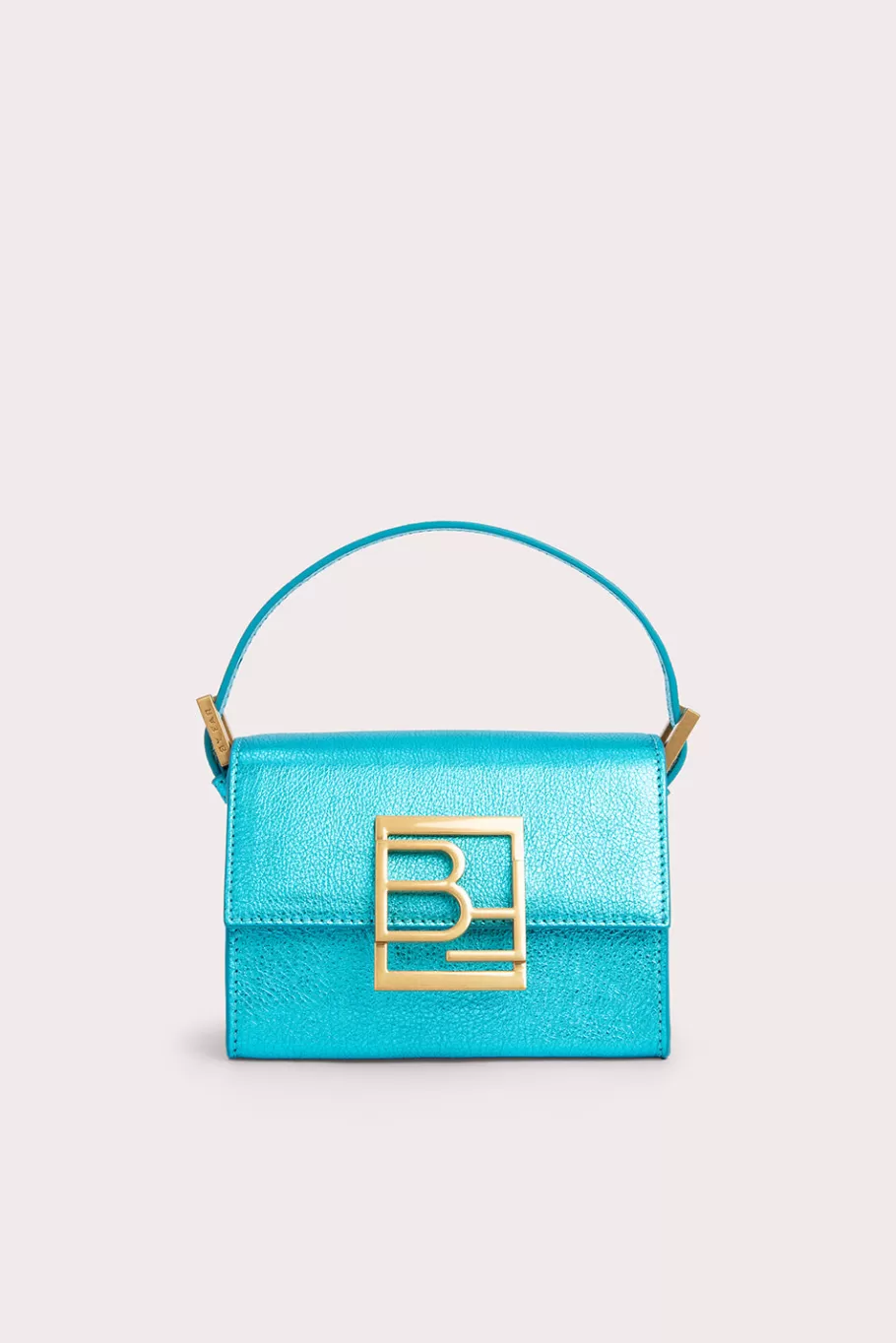 Flash Sale Fran Aqua Metallic Grain Leather Women Bags