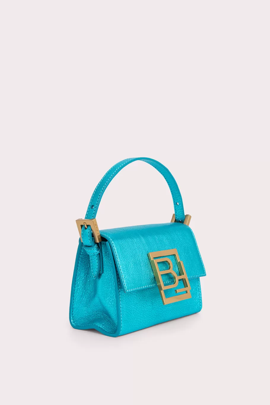 Flash Sale Fran Aqua Metallic Grain Leather Women Bags