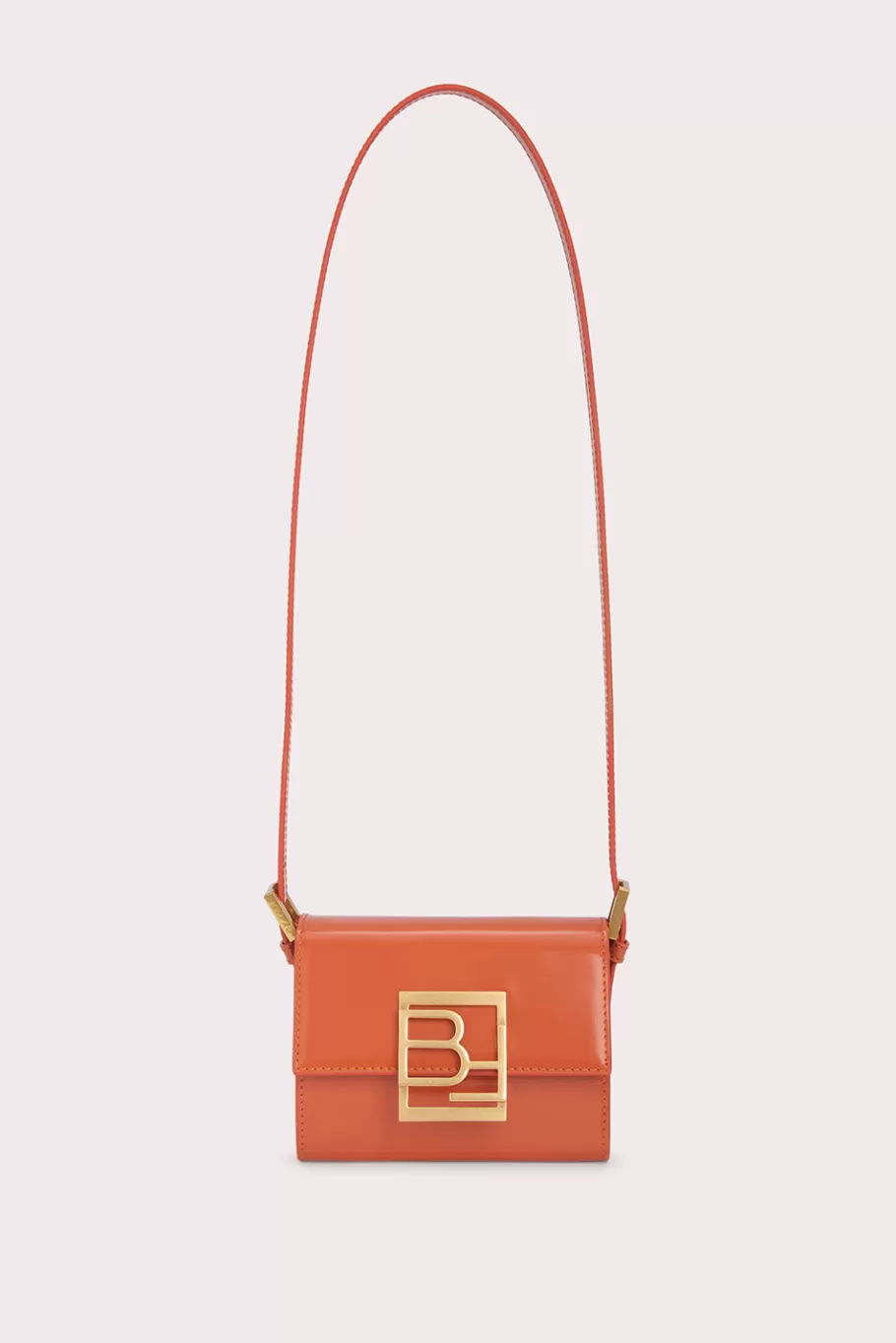 Online Fran Burnt Orange Semi Patent Leather Women Mini Bags