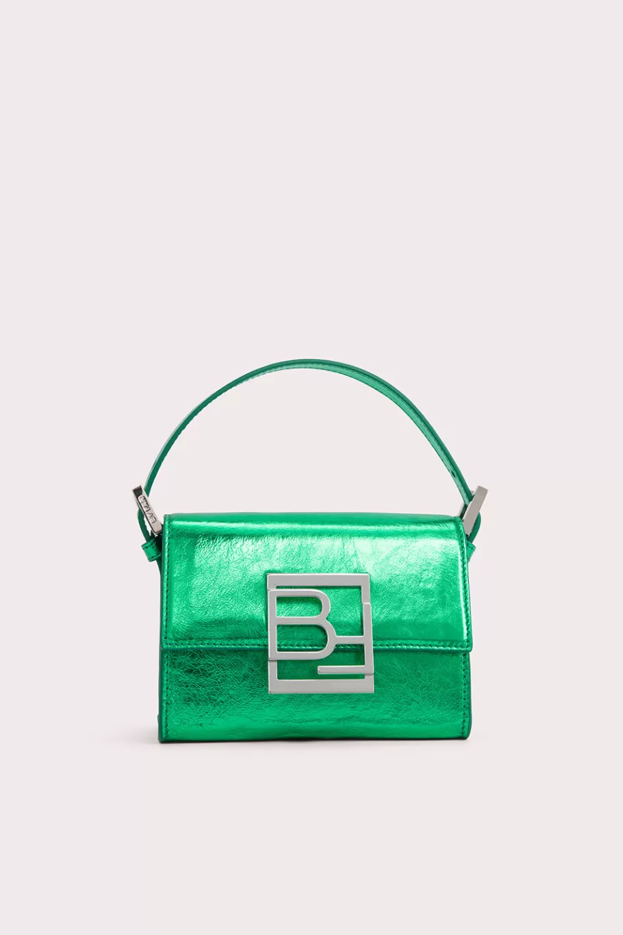 New Fran Clover Green Metallic Leather Women Bags