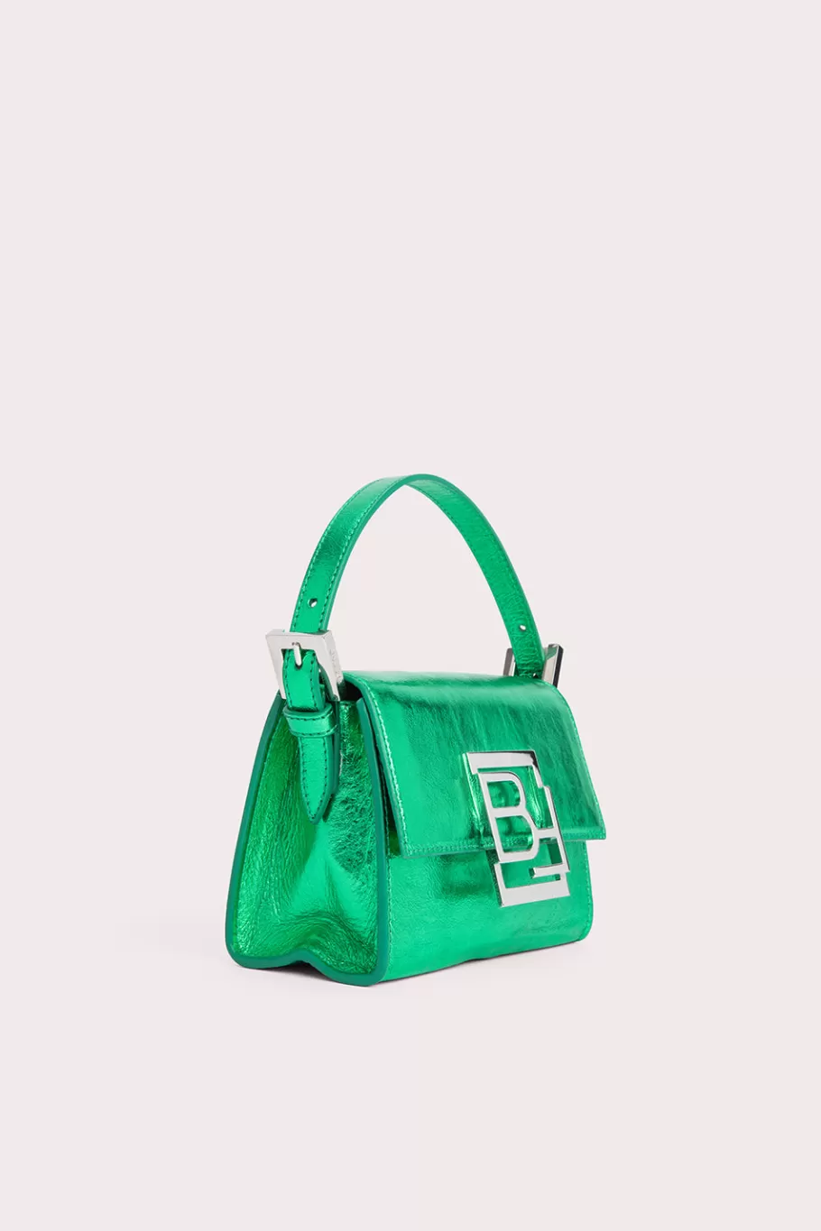 New Fran Clover Green Metallic Leather Women Bags