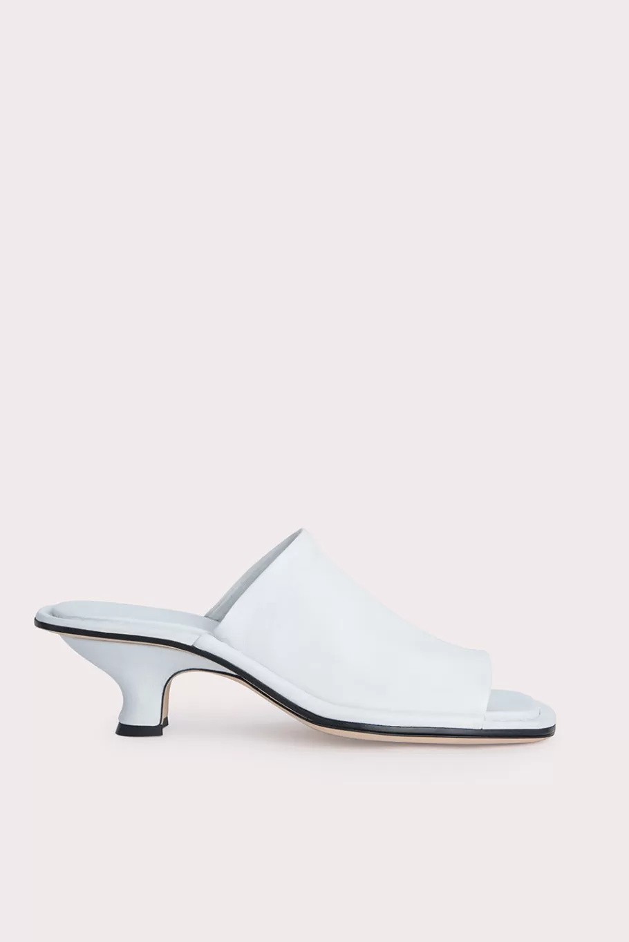 Online Frankie White Stretch Leather Women Shoes