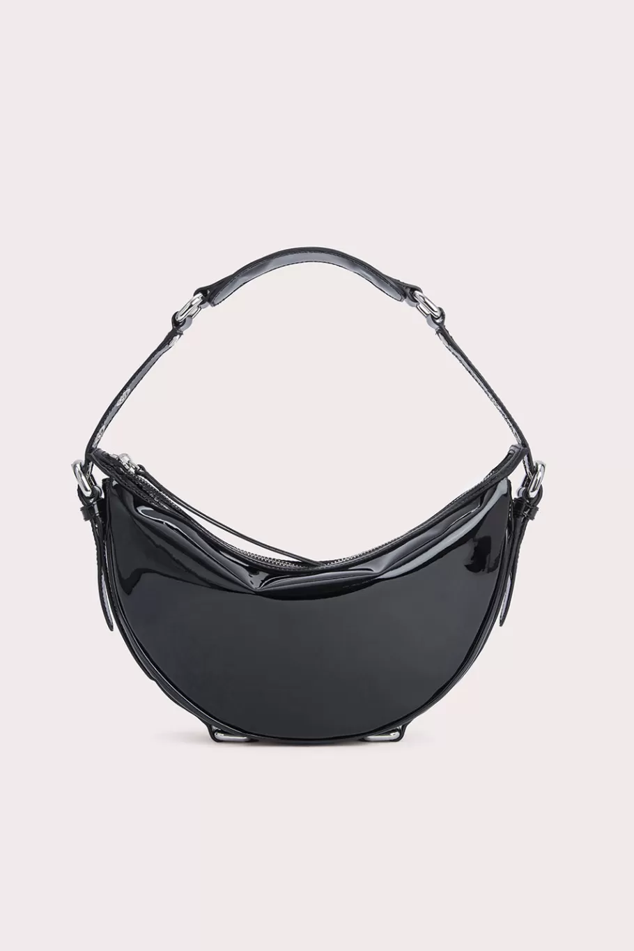 Fashion Gib Black Patent Leather Women Bags