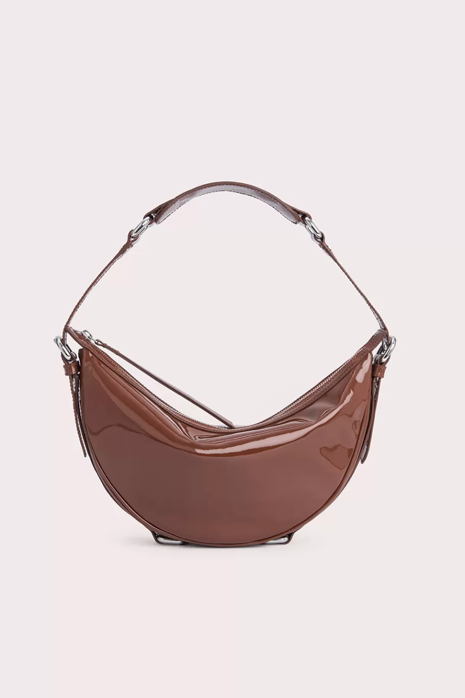 Flash Sale Gib Chocolate Patent Leather Women Bags