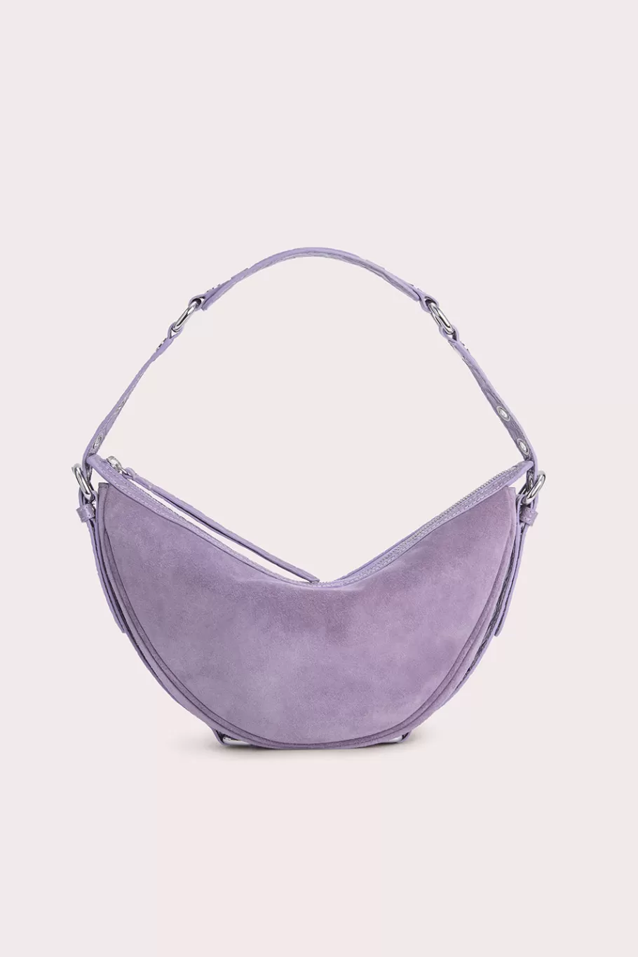 Fashion Gib Purple Haze Croco And Suede Leather Women Bags