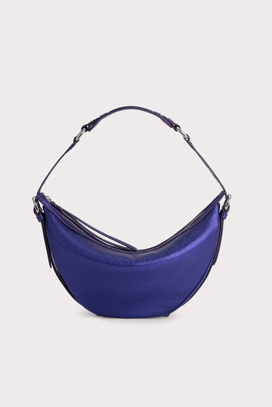 Online Gib Ultraviolet Metallic Grain Leather Women Bags