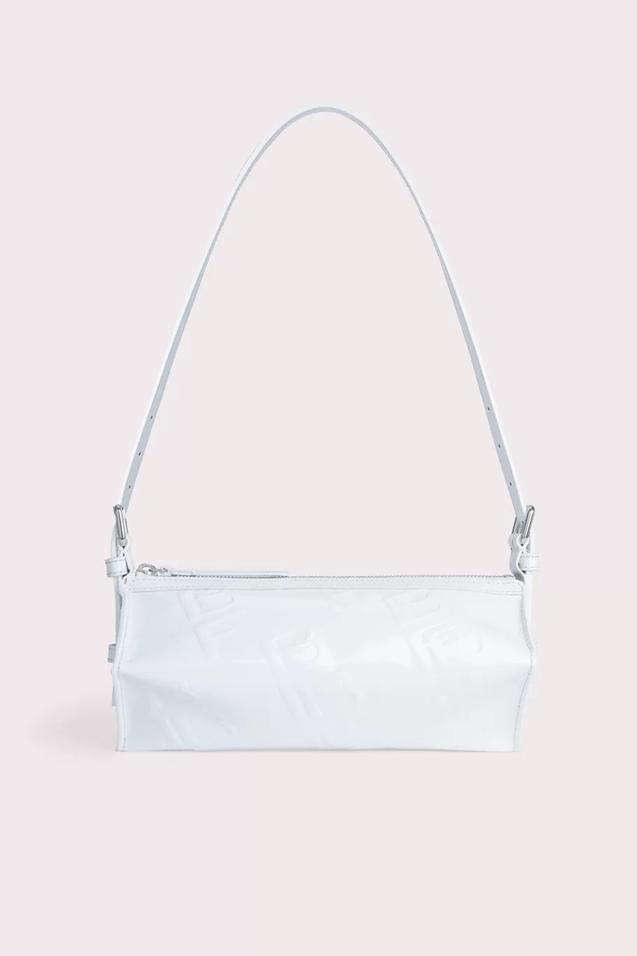 Shop Karo White Embossed Patent Leather Women Bags