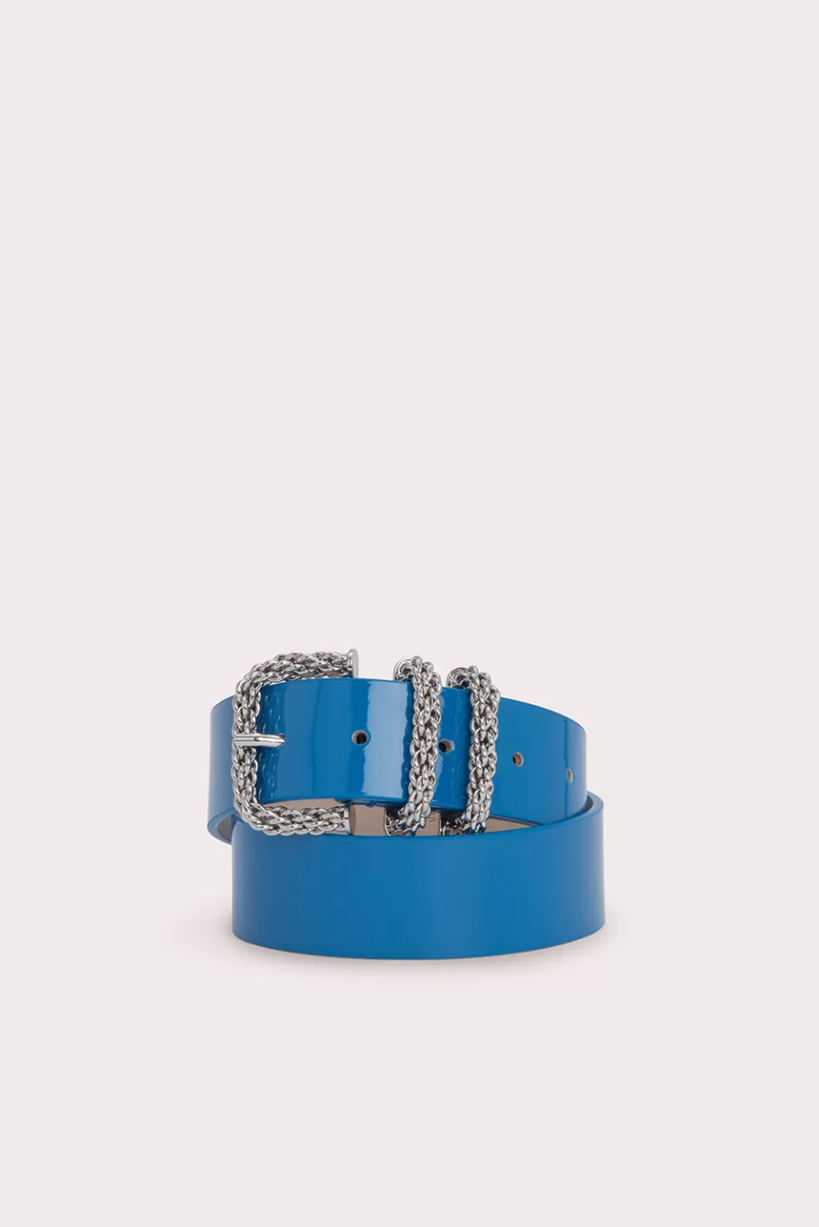 Shop Katina Cerulean Patent Leather Women Belts