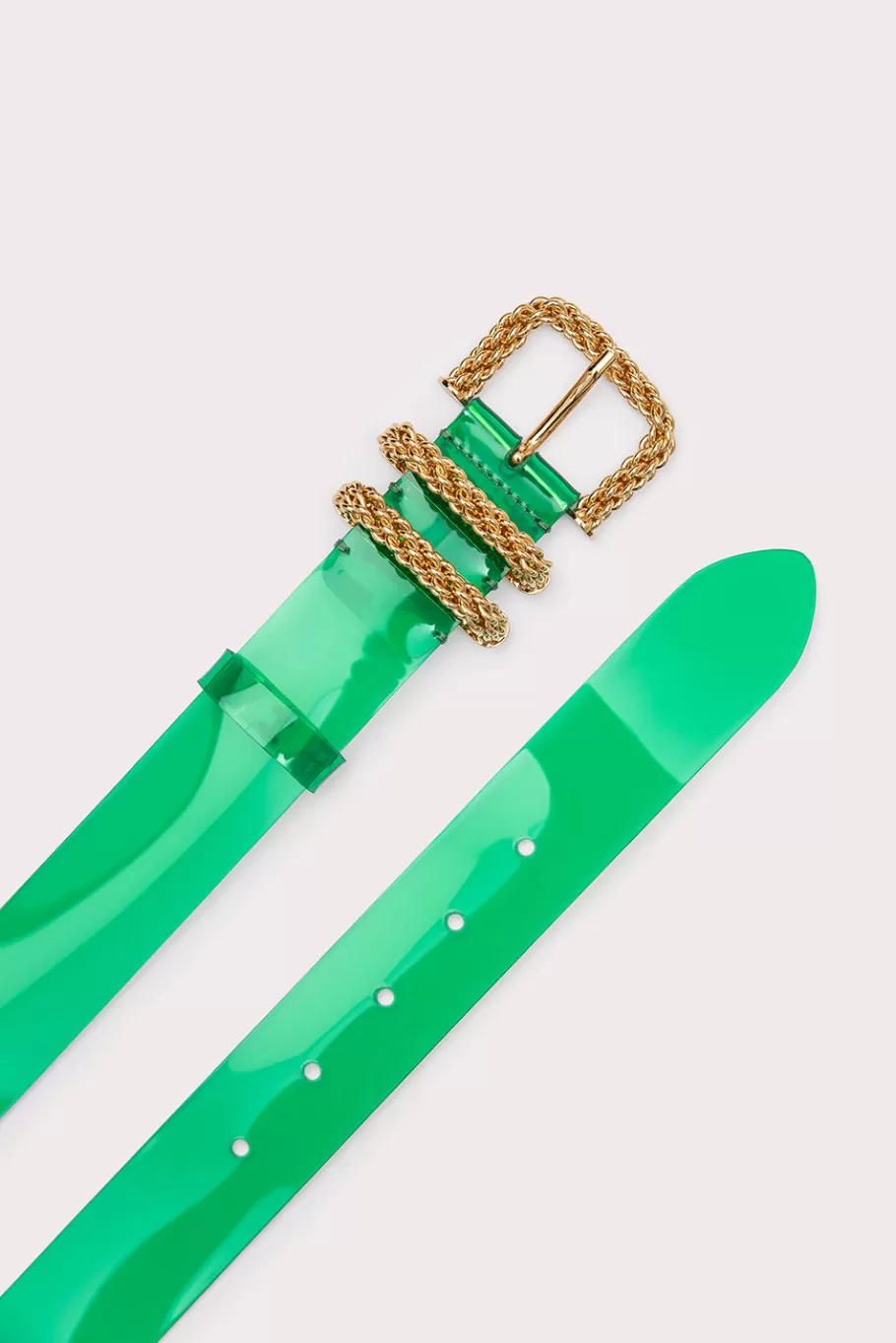 New Katina Green Pvc Women Belts