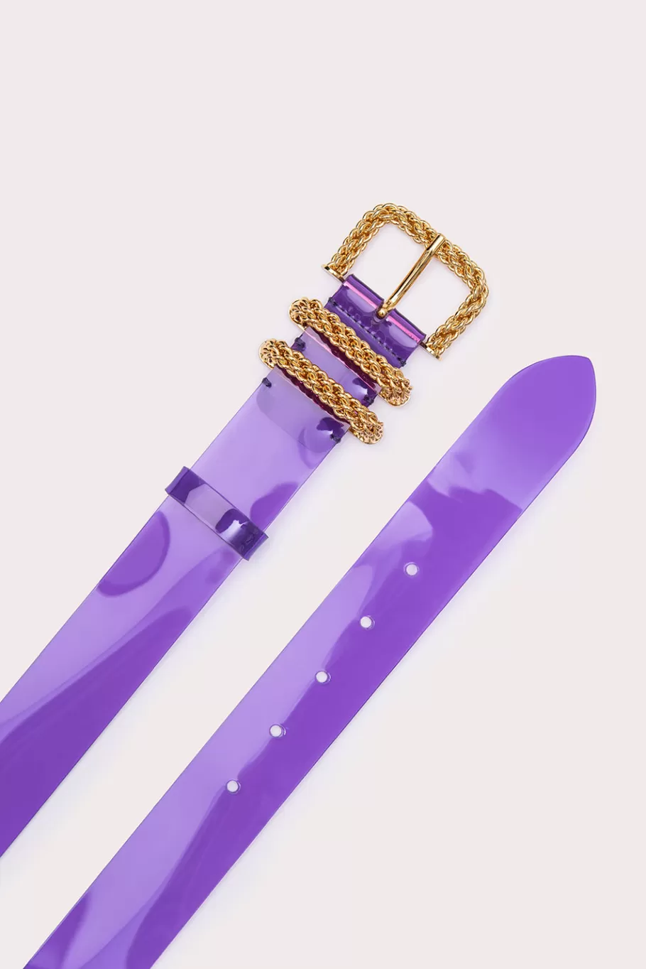 Discount Katina Purple Pvc Women Belts