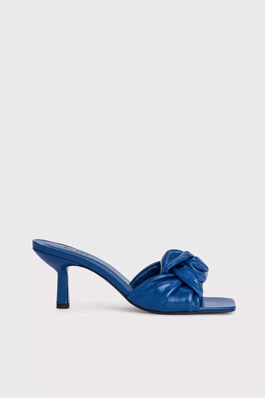 Shop Lana Deep Blue Gloss Grained Leather Women Shoes