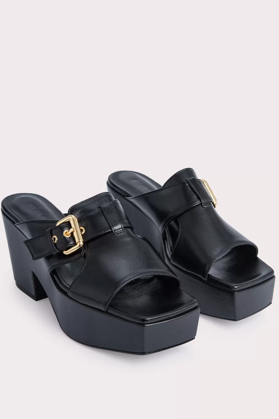 Outlet Lenka Black Gloss Leather Women Shoes