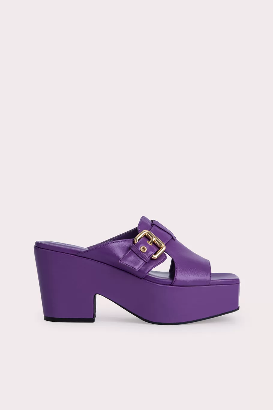 Cheap Lenka Purple Gloss Leather Women Shoes