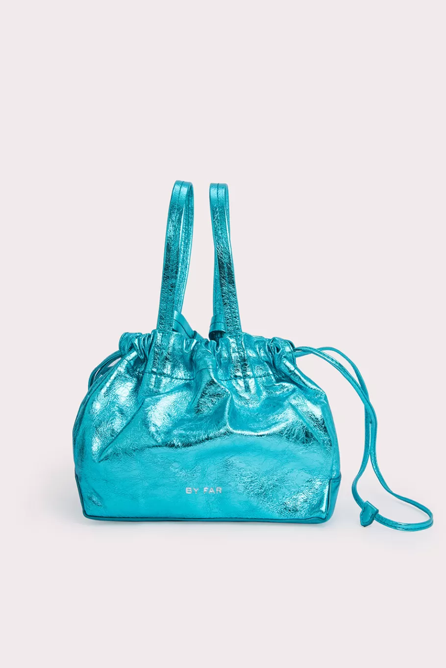 New Malmo Aquamarine Metallic Leather Women Bags